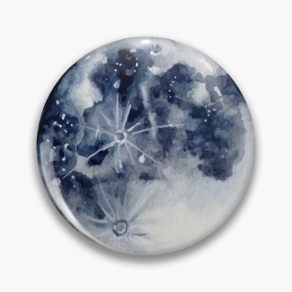 Item preview, Full Moon in Watercolor  designed and sold by Harpley Design Studio.