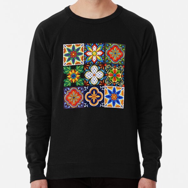 Iberian Mosaic Flower Lightweight Sweatshirt