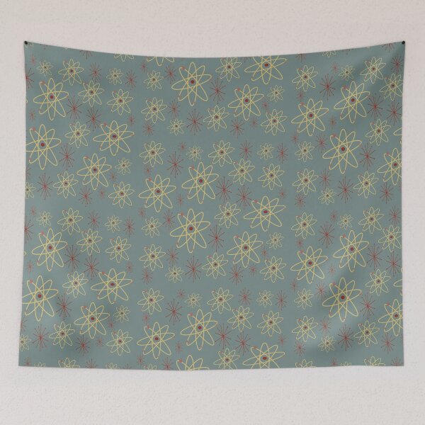 Item preview, atom 1950's pattern blue designed and sold by marie scowen.