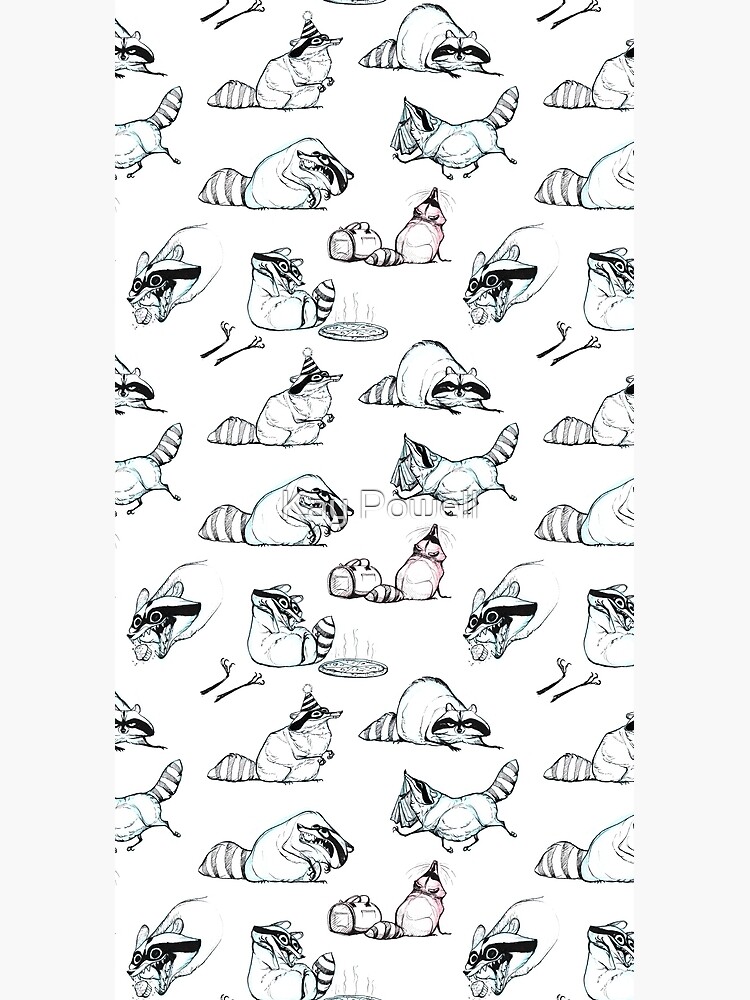 Raccoon Comic Pattern by SimkayeOfficial