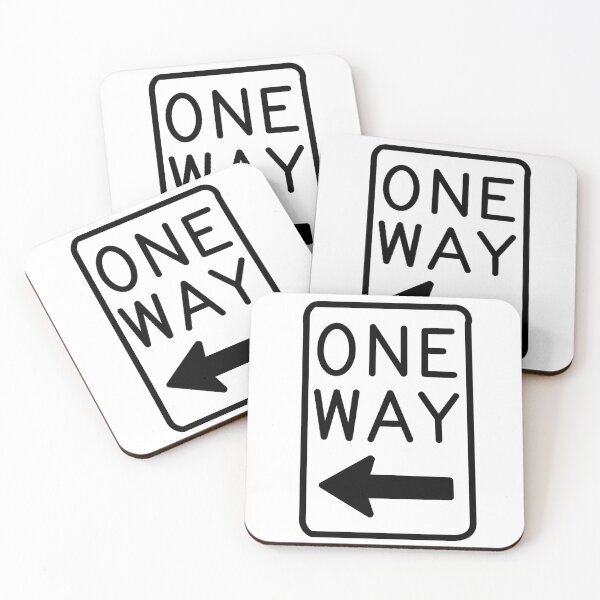 Item preview, one way sign designed and sold by americanteenart.