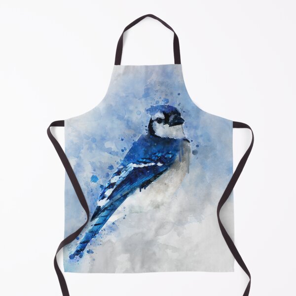 Item preview, Dramabite Watercolour blue jay bird artistic artsy animal painting designed and sold by dramabite.