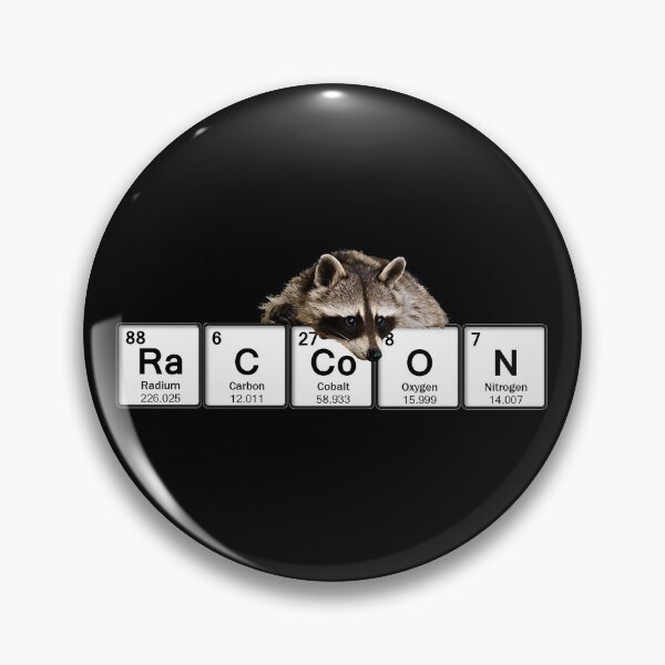 Item preview, raccoon periodic table design designed and sold by That Store With the Fun Stuff.