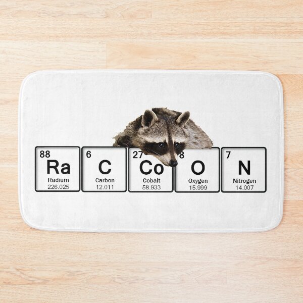 Item preview, raccoon periodic table design designed and sold by That Store With the Fun Stuff.