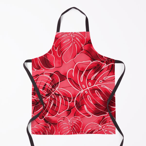 Item preview, Monstera Leaves Red designed and sold by Rockett Graphics.
