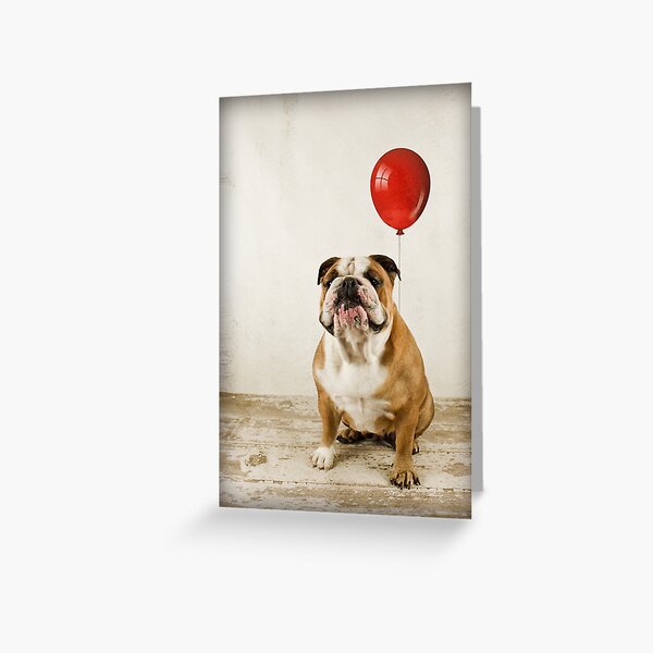 Bulldog Birthday wish Greeting Card