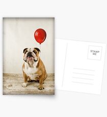 Bulldog Birthday wish Postcards