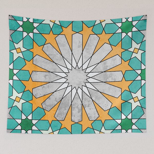 Item preview, oriental pattern mosaic tile,   geometric morocco design 4 designed and sold by ohaniki.