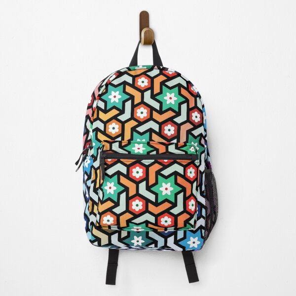 Item preview, colorful geometric pattern - abstract rainbow colored   designed and sold by ohaniki.