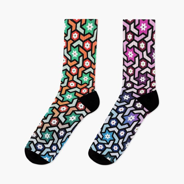 Item preview, colorful geometric pattern - abstract rainbow colored   designed and sold by ohaniki.