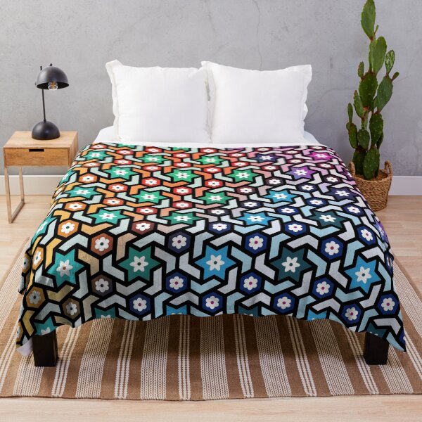 Item preview, colorful geometric pattern - abstract rainbow colored designed and sold by ohaniki.