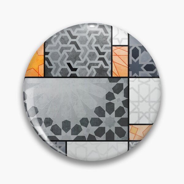 Item preview, oriental pattern patchwork design -geometric mosaic designed and sold by ohaniki.