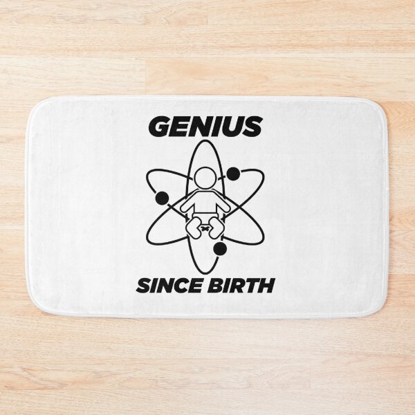 Item preview, Genius since birth - black designed and sold by NVDesigns.