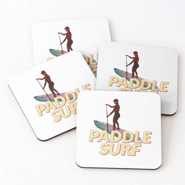 Item preview, PADDLE SURF - PADDLE SURFING - YELLOW - PINK  designed and sold by Tropical Blood.