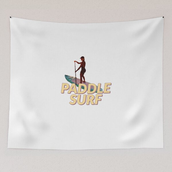 Item preview, PADDLE SURF - PADDLE SURFING - YELLOW - PINK  designed and sold by Tropical Blood.