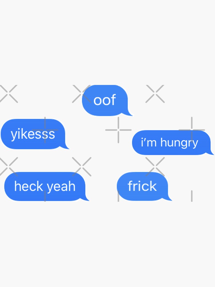 "vsco text message pack " Sticker by artpumpkin Redbubble