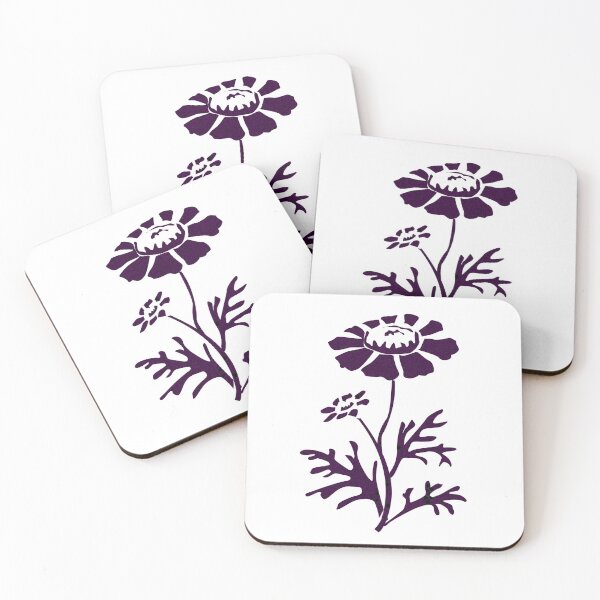 Item preview, Flower patterned purple designed and sold by Moonyflower.
