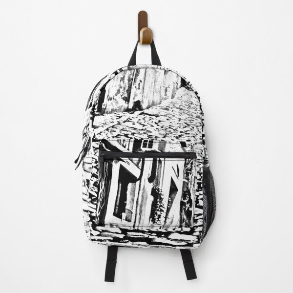 Item preview, street, old town, black and white designed and sold by gandra.