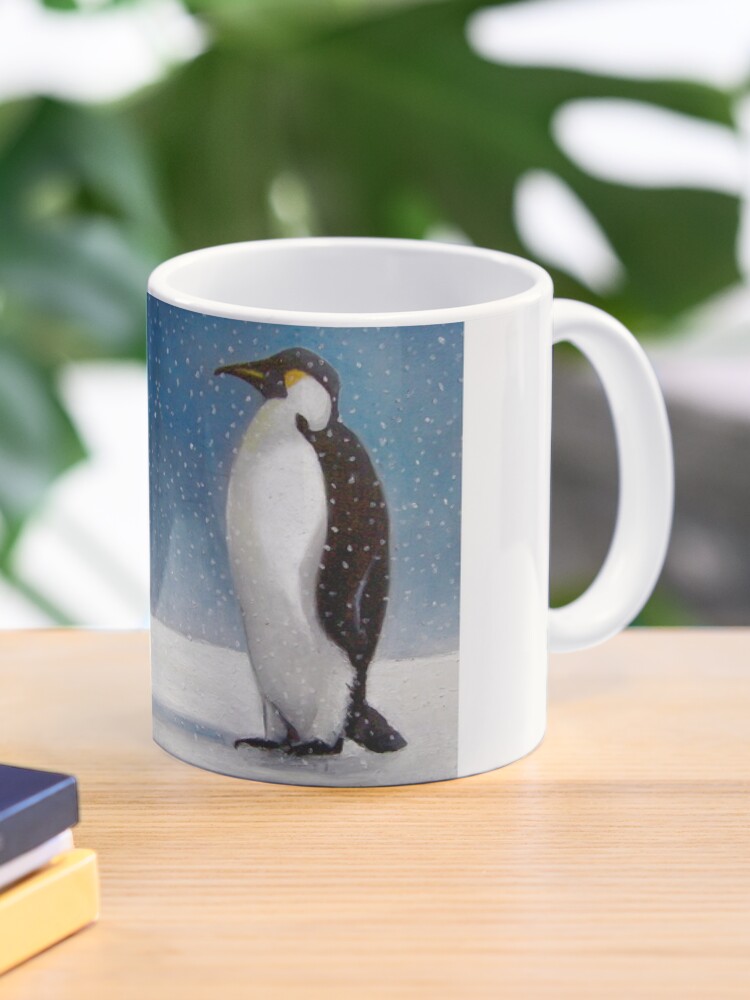 Watercolor Penguin Mug Design Vector Download