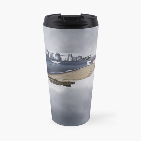 Douglas SBD Dauntless Dive Bomber in Flight Travel Mug