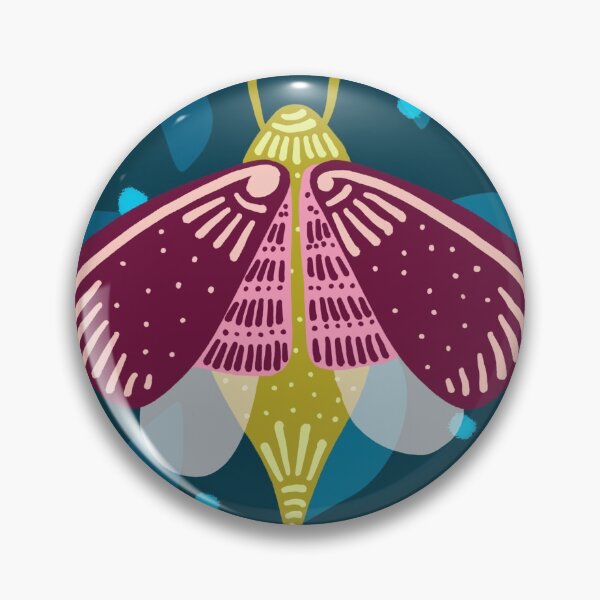 Item preview, Magical Moth -  beautiful vibrant moth designed and sold by Ilze Lucero.