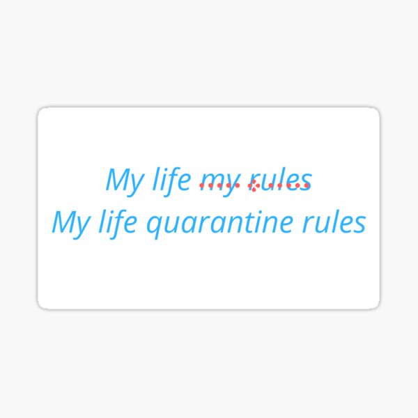 My Life My Rules Stickers For Sale Redbubble