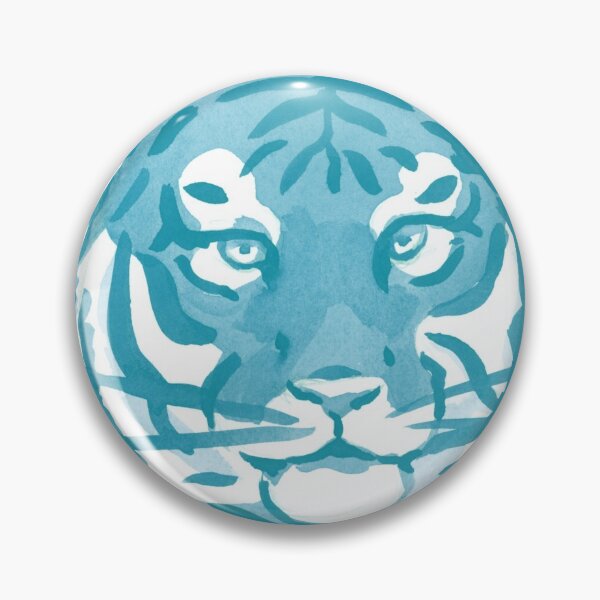 Artikelvorschau, Aquarell Tiger Blue entworfen und verkauft von tyleescreations.