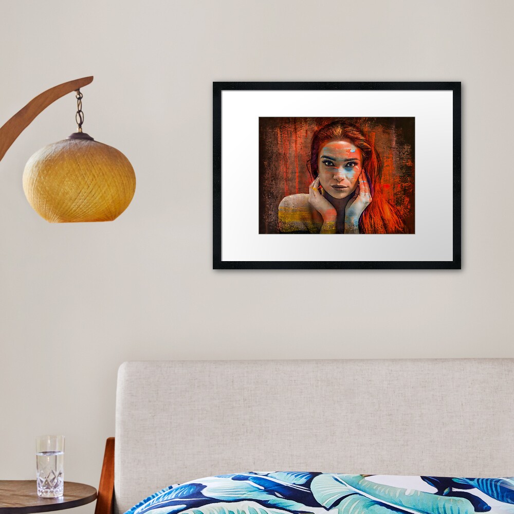 Painted... Framed Art Print