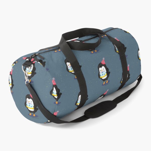 Item preview, Festive penguin with a birthday fish cake designed and sold by thepenguinsfamily.