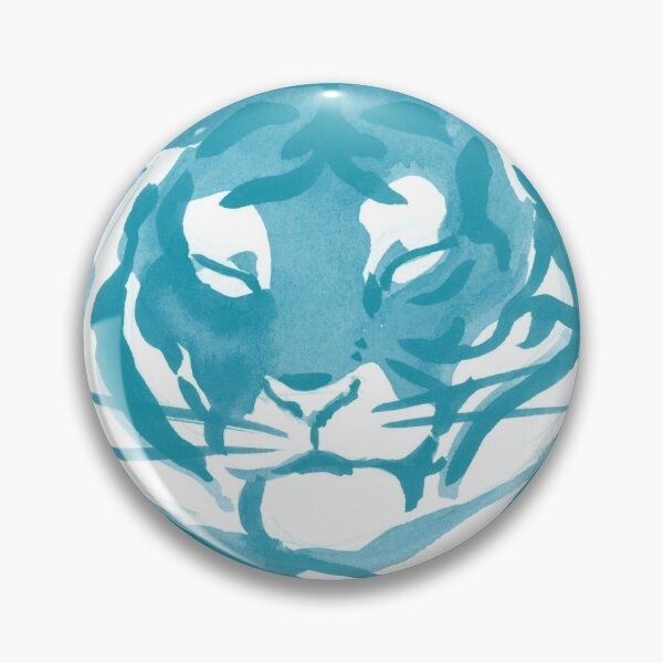 Artikelvorschau, Aquarell Tiger Blue entworfen und verkauft von tyleescreations.