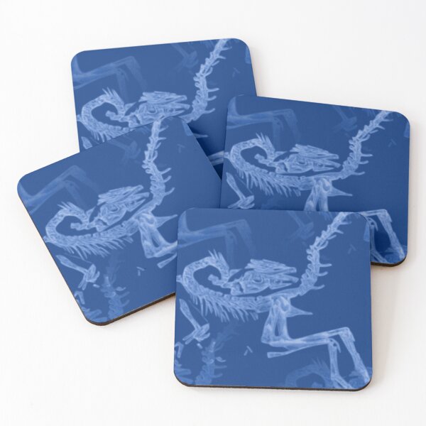 Item preview, Dinosaur Fossil Blue Cyanotype designed and sold by raizepeace.