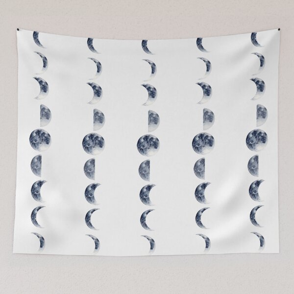 Item preview, Moon Phases | Horizontal | Watercolor designed and sold by Harpley Design Studio.