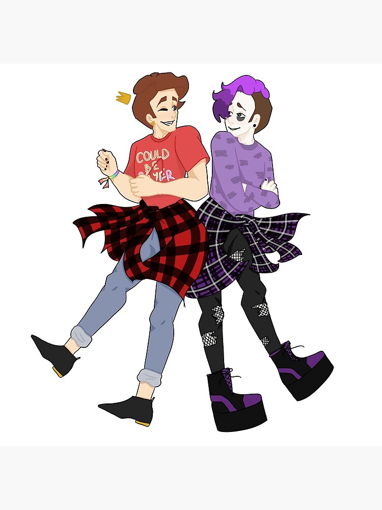 "Sanders Sides Virgil and Roman Flannel" Metal Print by pattchwork