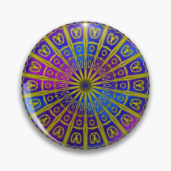 Golden Sky Symbols Pin