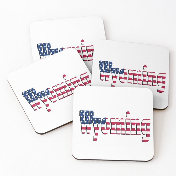 Item preview, Wyoming State Design With Stars and Striped Background designed and sold by Stuart Jones.