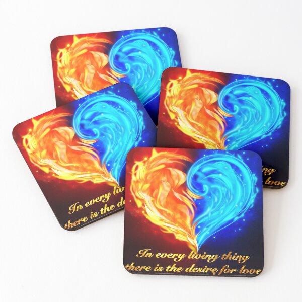 Item preview, Fire and Ice Heart designed and sold by Morresia.
