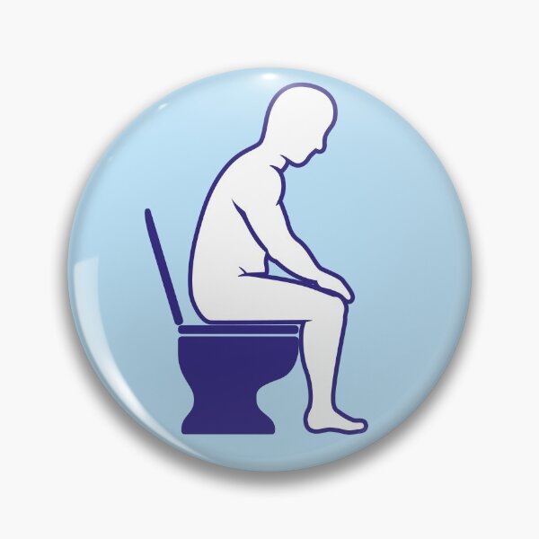 Item preview, Person with diarrhea or bellyache, using the toilet designed and sold by LucianoCosmo.