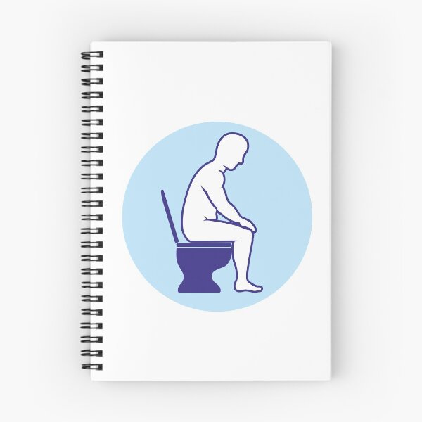 Item preview, Person with diarrhea or bellyache, using the toilet designed and sold by LucianoCosmo.