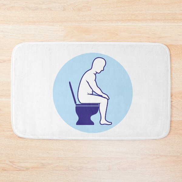 Item preview, Person with diarrhea or bellyache, using the toilet designed and sold by LucianoCosmo.