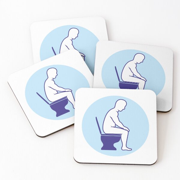 Item preview, Person with diarrhea or bellyache, using the toilet designed and sold by LucianoCosmo.