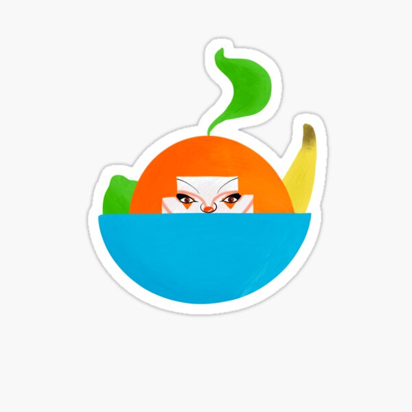 Odd Fruit Bowl Sticker
