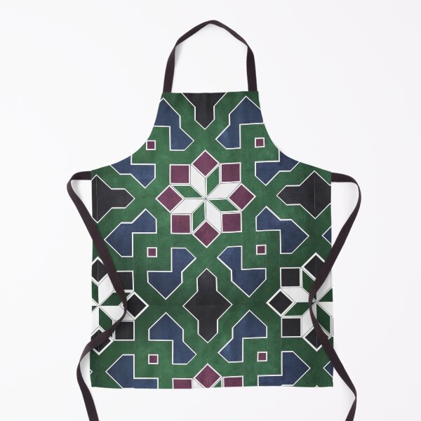 Item preview, Oriental tile pattern - green, blue, black Morocco tile design  designed and sold by ohaniki.