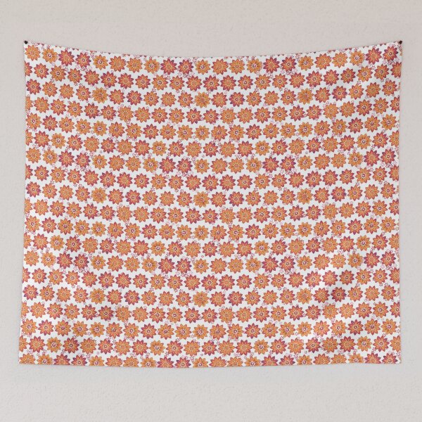 Item preview, Orange and Purple Floral Pattern  designed and sold by babymel515.