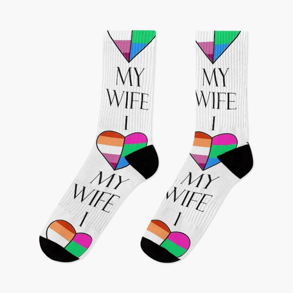 Item preview, Love My Wife - Lesbian & Poly Flags designed and sold by Sleeping-Satan.