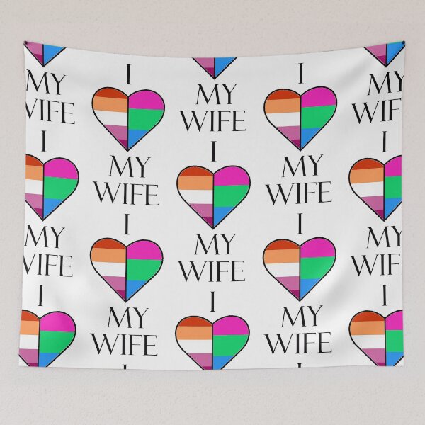 Item preview, Love My Wife - Lesbian & Poly Flags designed and sold by Sleeping-Satan.