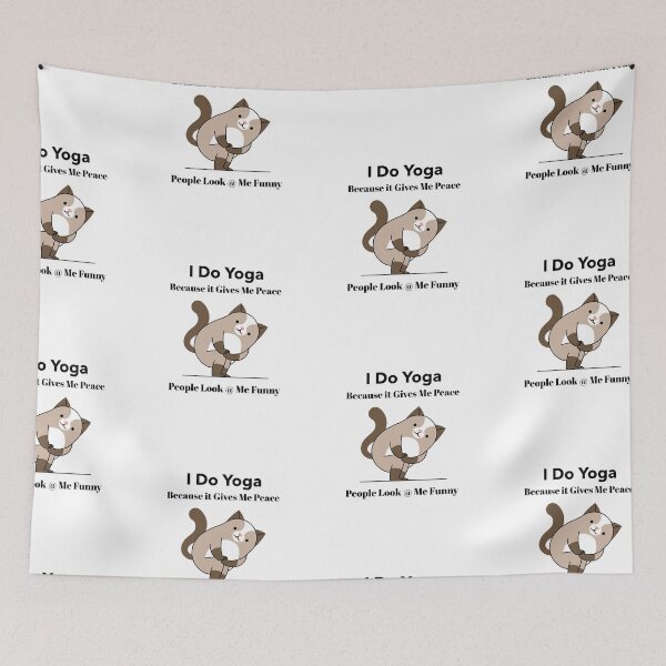 Item preview, Yoga Cat Funny Pose  designed and sold by Susan Pfrender.