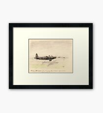 Vickers Wellington pencil sketch Framed Print