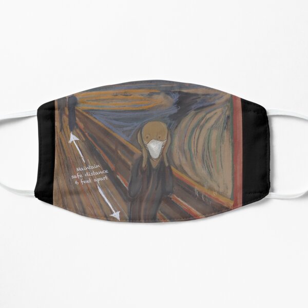 The Scream COVID edition Flat Mask