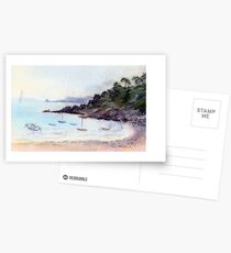 Port Mer oil pastel sketch Postcards