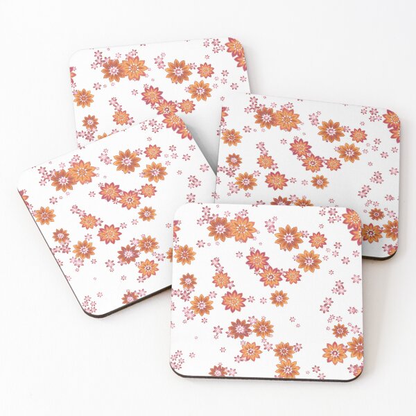 Item preview, Orange and Purple Random Floral Pattern  designed and sold by babymel515.